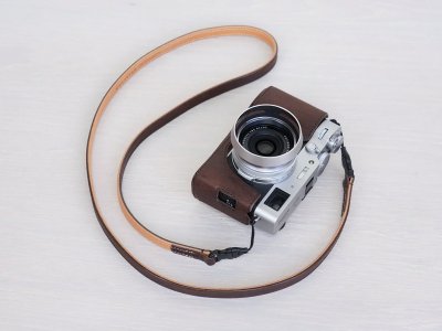 Photo2: Leather Camera Body Suit [for FUJIFILM X100VI]